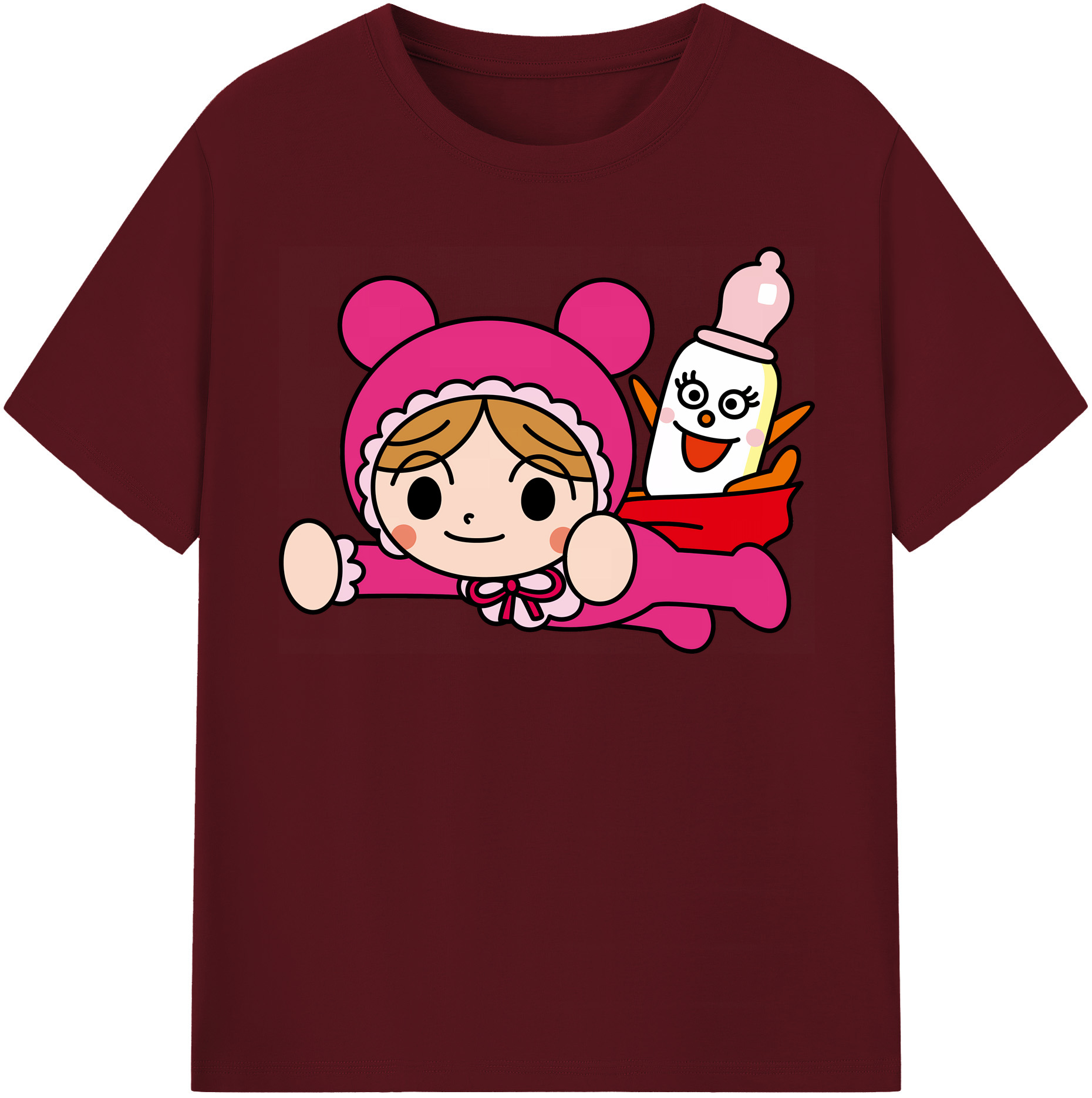（画像用） アンパンマン Anpanman 綿100％半袖Tシャツ（フロントプリント）